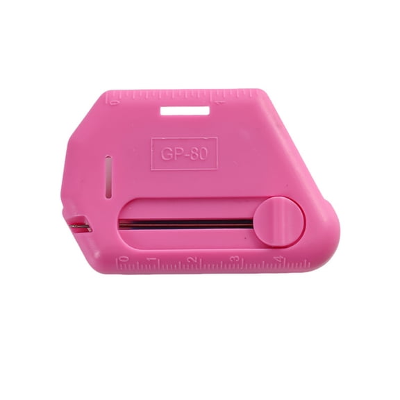 Portable Utility Cutter with Retractable Blade and Integrated Ruler for Precise Cutting and Measuring Tasks