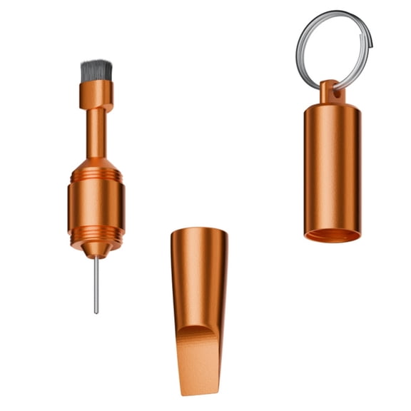 Portable Utility Device Multitool Combining Package Opener Cleaning Brush