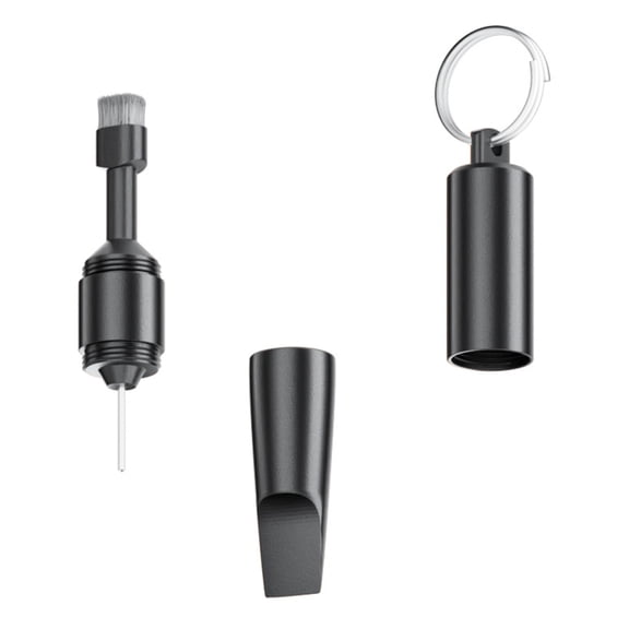 Portable Utility Device Multitool Combining Package Opener Cleaning Brush