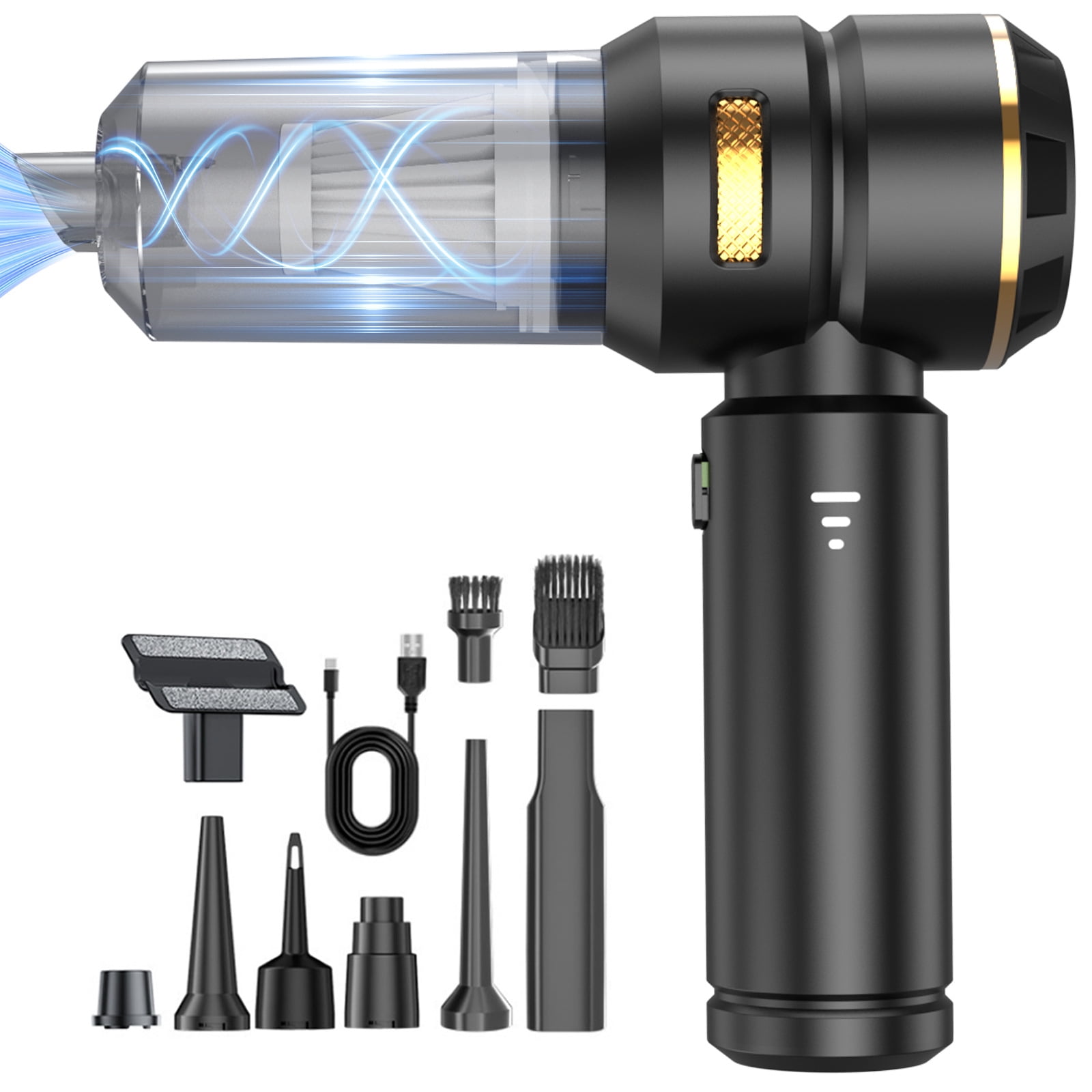 Portable Vacuum Cleaner 20000PA High Power Mini Vacuum Cleaner, 4 in 1 Compressor Blower and Pump Handheld Vacuum Cleaner for Car, Home, Office, Camping, Computer Keyboard Laptop Dust Removal Tools