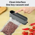 thumbnail image 1 of Portable Vacuum Sealer for Food Preservation Plastic Sealing Machine Handheld Wireless Device for Kitchen Storage and Meal Prep with Easy Sealing and Reusable Bags for Home Cooks and On The Topliu, 1 of 8
