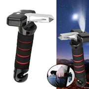 Portable Vehicle Support Grab Bar, Standing Assist Mobility Aid Handle, Car Emergency Escape Tool with Window Breaker, Seat Belt Cutter, and LED Flashlight, 4 in 1 Vehicle Support Handle