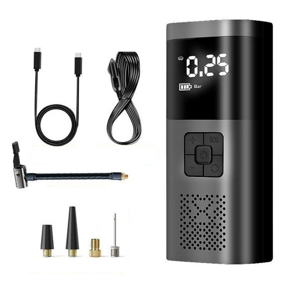 Portable Vehicle-mounted Inflation Pump Tire Electric Vehicle Hand-held Pump Intelligent Wireless Bicycle Inflation Pump, Home Office Essentials