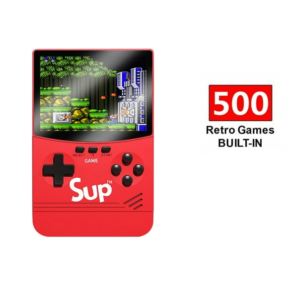 Portable Video Game with Power Bank Capabilities - Red