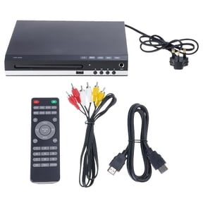 Portable Video Player Compatible for All TVs Includes HDTV Cable USB Playback 1080P Upscaling Memory Playback Progress