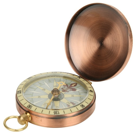 Portable Vintage Compass Mirror Polishing Watch Compass Accurate Flip Compass For Camping Hiking Boating