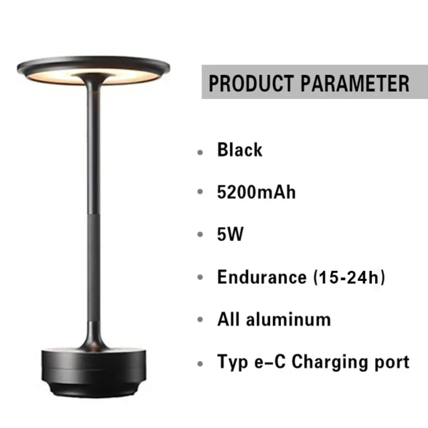 Portable Vintage LED Desk Lamp with Dimming Function and Touch Switch Stylish and Functional