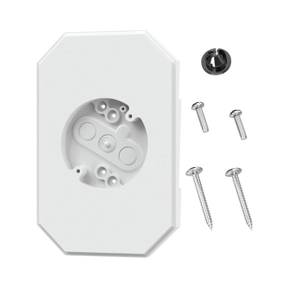 Portable Vinyls Siding Mounting Plate Set Includes Electrical Box Housing for Lap Double and 4Inch Exterior Wall
