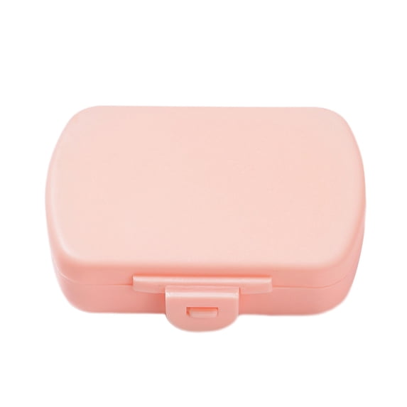 Portable Vitamin Organizer Box, 6 Compartment Daily Pill Case, Small Humidity Proof Plastic Pill Container, Travel Pill Holder for Supplements and Medication
