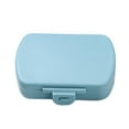 thumbnail image 1 of Portable Vitamin Organizer Box, 6 Compartment Daily Pill Case, Small Humidity Proof Plastic Pill Container, Travel Pill Holder for Supplements and Medication, 1 of 6