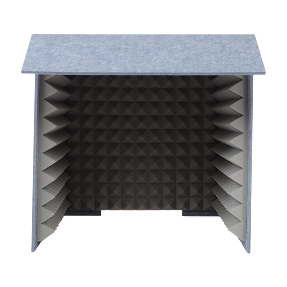 Portable Vocal Booth Large Foldable Microphone Isolation Shield Music Recording Studio Sound Echo Absorbing Box Desk & Stand Use Reflection Filter with Sound-Absorbing Sponges