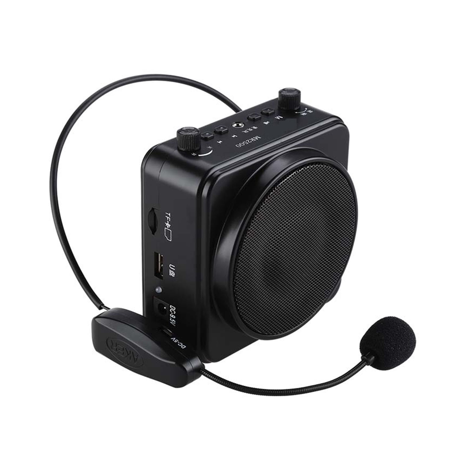 Portable Voice Amplifier 22W PA With UHF Wireless Headset Microphone Loudspeaker Voice Booster 2200mAh Battery ,High Sound
