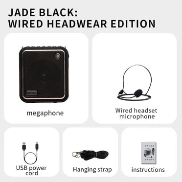 Dcenta Portable Rechargeable Mini Voice Amplifier With Wired Microphone Headset & Waistband
