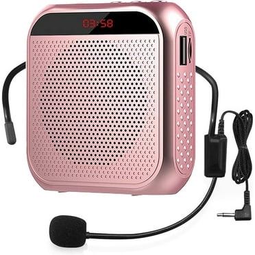 Portable Voice Amplifier Rechargeable Voice Speaker Headset Microphone for Teacher Tour Guide Training