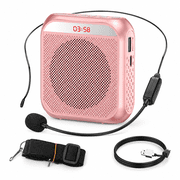 Portable Voice Amplifier for Teachers, 8W Rechargeable Personal PA System with Headset Microphone, 2200mAh Speaker for Classroom, Training, Meetings, Tour Guides and Yoga Instructors