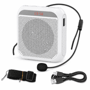 Portable Voice Amplifier for Teachers, 8W Rechargeable Personal PA System with Headset Microphone, 2200mAh Speaker for Classroom, Training, Meetings, Tour Guides and Yoga Instructors