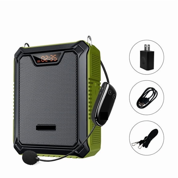 Portable Voice Amplifier with Wireless Microphone for Teachers Waterproof Bluetooth Speaker M808 ,Loud Volume