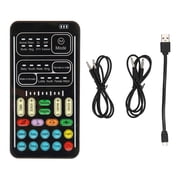 Portable Voice Changer, Handheld Microphone Sound Voice Changer Multifunctional Effects Machine Voice Disguiser Mini Changer Device[Black]