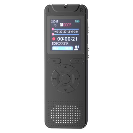 Portable Voice Recorder, 1.44-Inch Color Screen Digital Audio Recorder with 300mAh Rechargeable Battery, WAV Recording, 3.5mm Audio Input, Memory Card Required price history and forecast - Unbranded