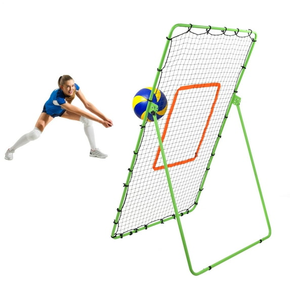Portable Volleyball Rebound Net with 5 Adjustable Angles - Perfect Volleyball Training & Bounce Back Return Board for Practice - Ideal Throwing Partner for Volleyball Players