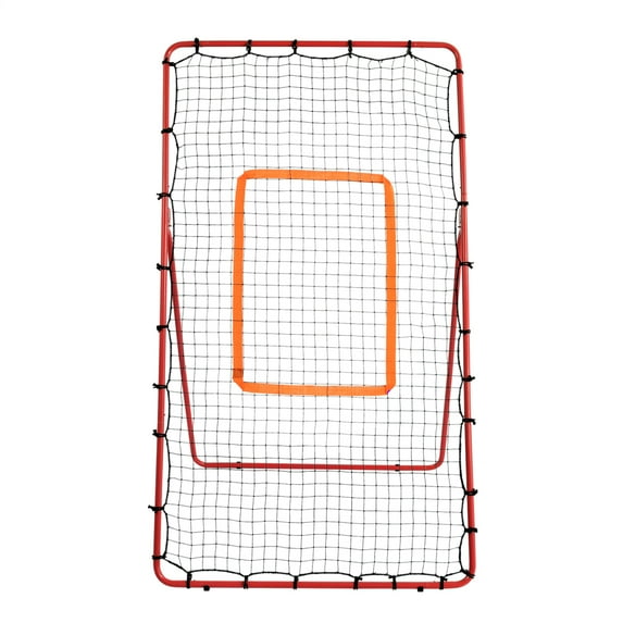 Portable Volleyball Rebounder Net - 5 Angle Adjustable for Solo Practice & Training