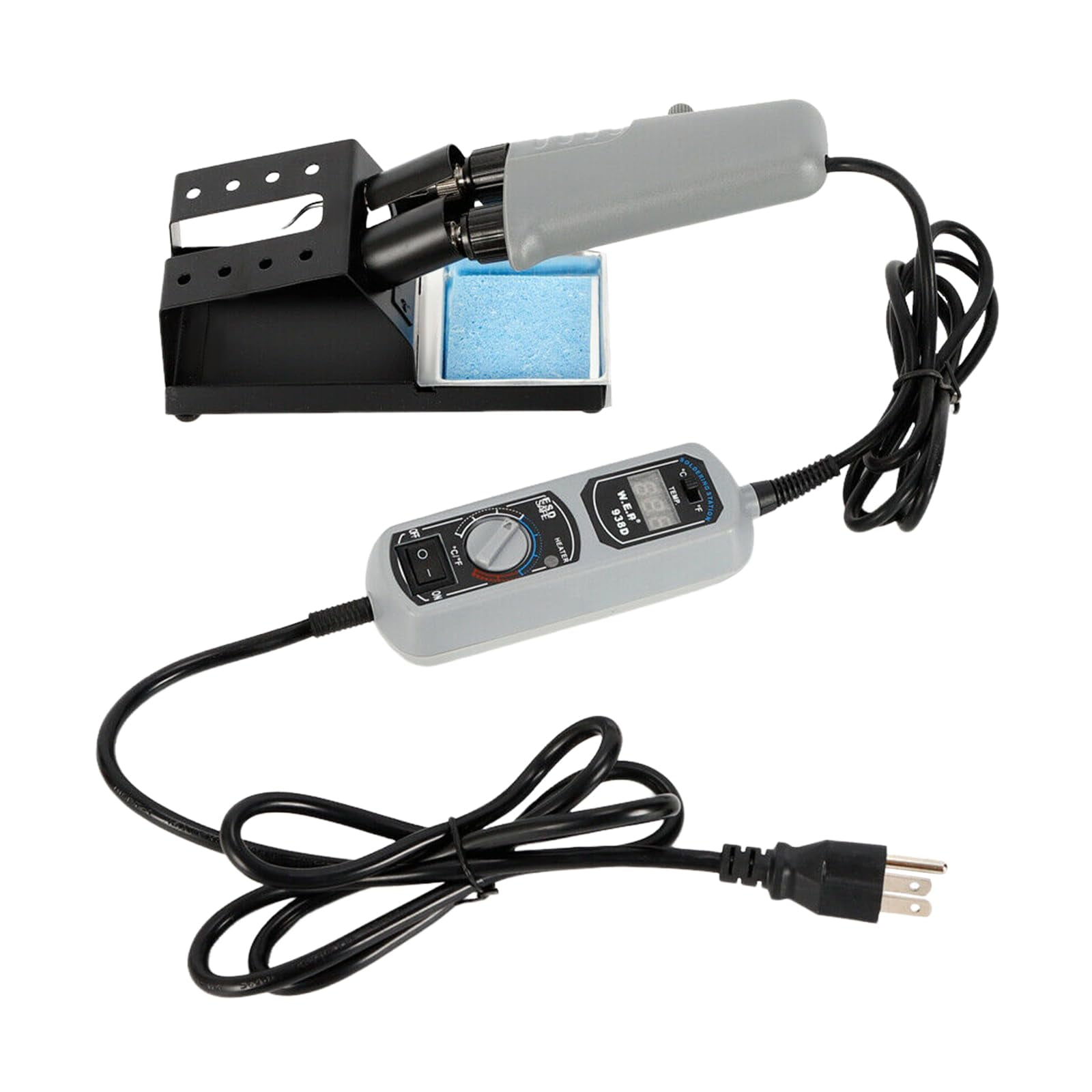 Portable WEP 938D Mini Hot  Station LED Display Digital Desoldering Hot  Mini Soldering Iron Station Tool for BGA SMD Repair 200~480°C