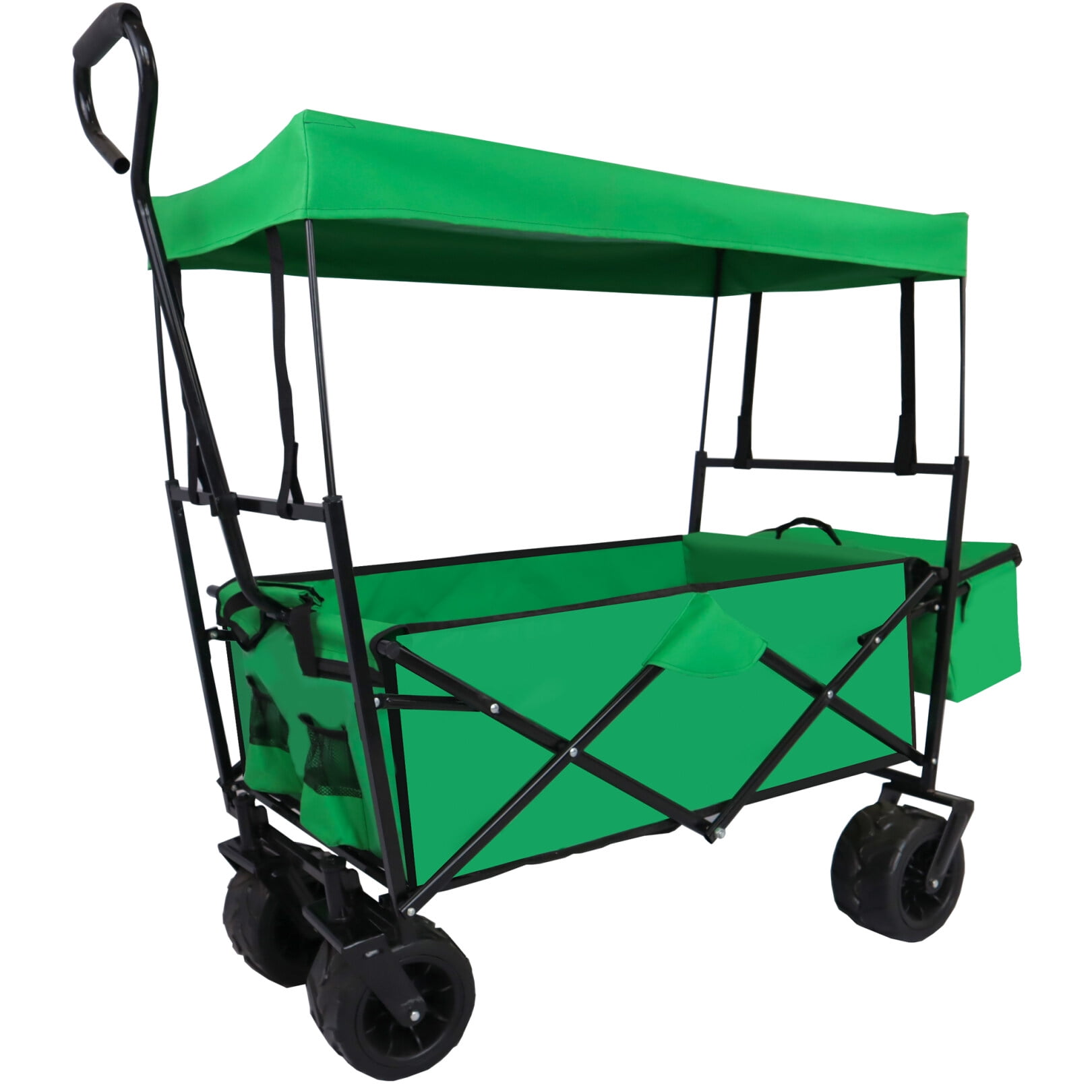 Portable Wagon Cart with Wheel, Utility Collapsible Kids Wagon with