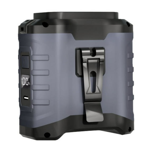 Portable Waist Clip Fan, 10000Mah Usb Rechargeable With Led & Power Bank, 5 Wind Speeds, Bottom Intake Design, 40-Hour Long Lasting, Brushless Motor, Multifunctional For Outdoor