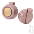 thumbnail image 1 of Portable Waist Clip Fan Rechargeable Mini Bladeless Handheld Fan with Buckle Small Cyclone Personal Cooling Fan for Outdoor Travel Camping Office Pink, 1 of 7