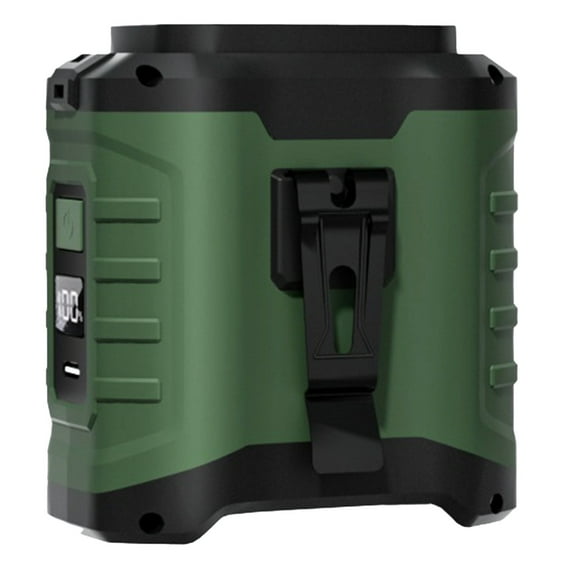 Portable Waist Fan,10000mAh Waist Fan Clip on Wearable Belt, 5 Speeds Adjustable Shirt Fans with up to 25H of Working Time, Hands-Free Hanging Neck Belt Fans for Camping, Outdoor, Jobsite-Green