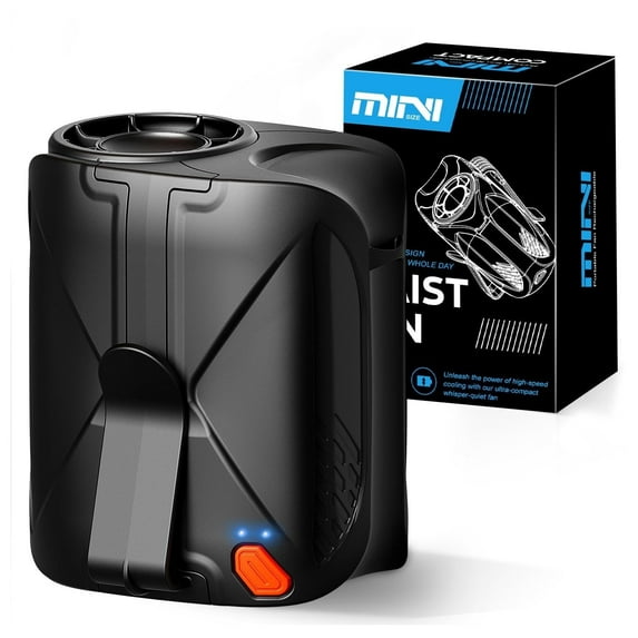 Portable Waist Fan For Outdoor: Cooling Clip on Belt Fan Under Shirt - Hands-free Design for Construction Workers Gardeners Couriers - Summer Workplace Yard Road Essential - Gifts for Father