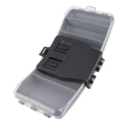 Portable Waist Fishing Box Plastic Tackle Lure Hook Storage Bag Organizer Belt Box 12.60x5.51 in / 32x14 cm Gray