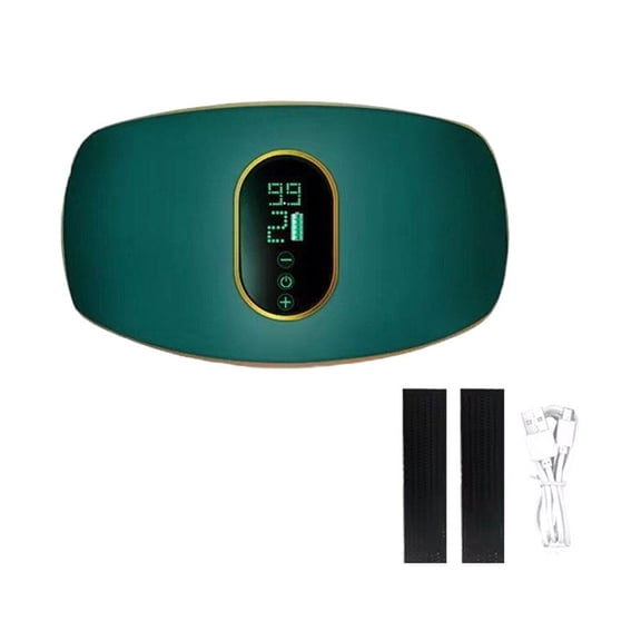Portable Waist Massager Electric Heating Pad with Dual Circulation Vibration, 3 Modes, USB Rechargeable, for Waist, Abdomen, Legs, Back, Shoulders
