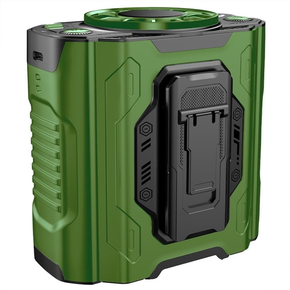 Portable Waist Mounted Cooling Fan with LED Display and Flashlight for Outdoor Activities, Wearable Personal Fan with Adjustable Airflow for Hiking, Camping, and Outdoor Work