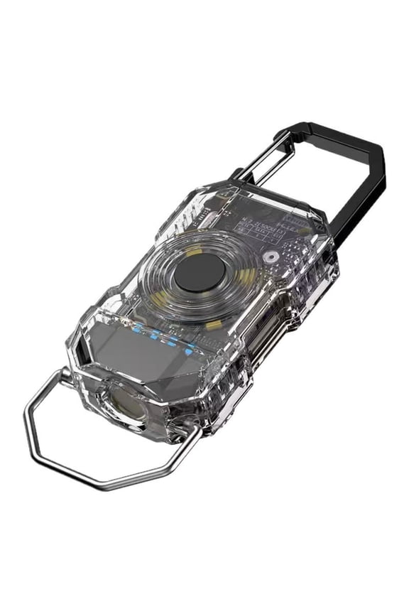 Portable Waist Mounted Keychain Mini Flashlight with Super Bright Wide Beam for Emergency Charging and Functional Use