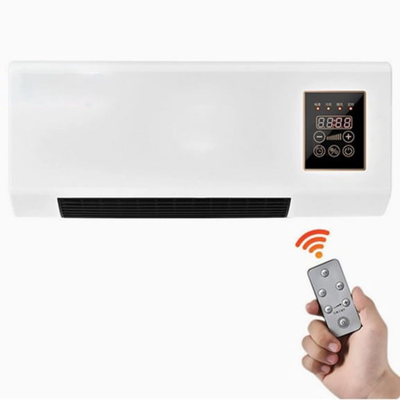 Portable Wall Mounted Air Conditioner Fan, 2-in-1 Heating and Cooling System, Ductless AC and Heater Unit with Remote Control, No Exhaust Mini Split for Bathroom or Office