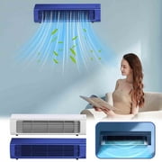 Portable Wall Mounted Airs Conditioners, 2025 New No Drilling Kitchen Wall Air Conditioner Fan, Wireless Charging Air Conditioner, Wall Mounted Fan, for Kitchen, Bedroom, Office (Blue)