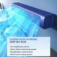 thumbnail image 1 of Portable Wall Mounted Airs Conditioners, No Drilling Kitchen Wall Air Conditioner Fan, 2025 New Plug in Air Conditioner, Wall Mounted Fan, for Kitchen, Bedroom, Office (Blue), 1 of 7