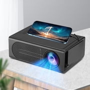 Portable Wall Projector for Bedroom, Mini Projector with Remote LED, Phone Projector 1080p HD, Projecter for Living Room and Bedroom USB/Av/Memory Card