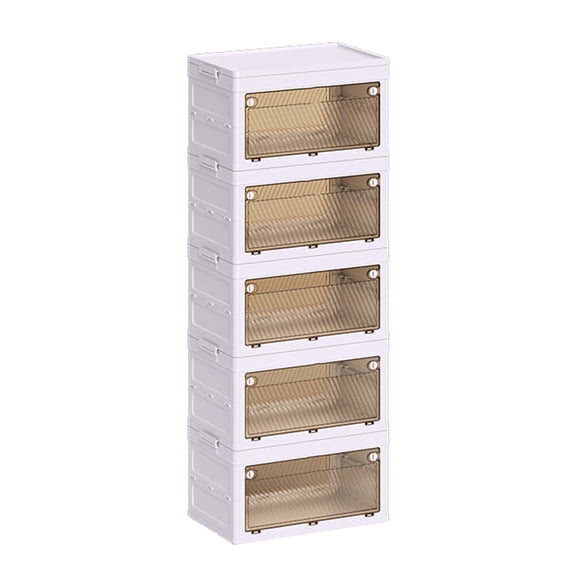 Portable Wardrobe Closet with Magnet Doors Convenient Wardrobe for Clothes Storage Folding Armoire with Organizing Cubes