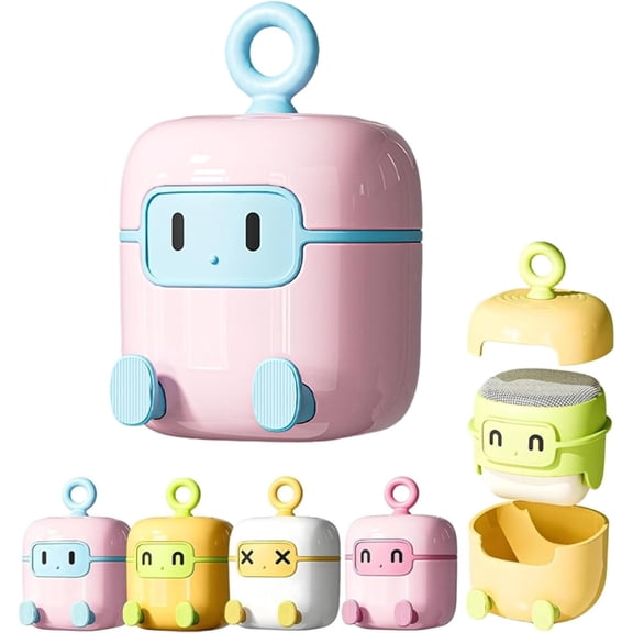 Portable Washable Lint Roller, Reusable Lint Roller, Double-Headed Rollers Lints Ball for Pet Hair, Clothes, Portable, Perfect for Home and Travel (Light blue)