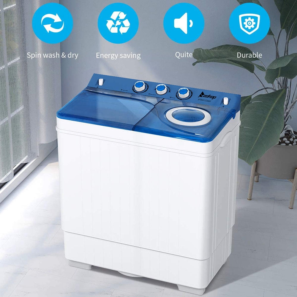  BLACK+DECKER Portable Clothes Washer for Apartments, Dorms,  RVs, 6 Cycle Selection & 26.5 lbs. Capacity & BCED37 Portable Dryer, Small,  4 Modes, Load Volume 13.2 lbs, White : Appliances