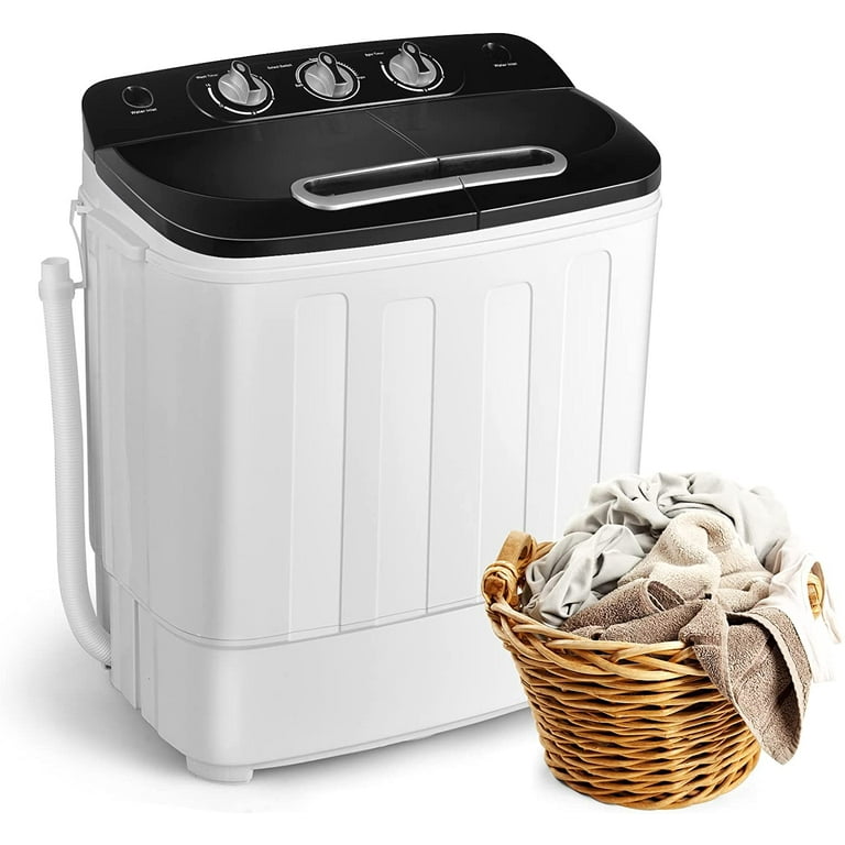 Portable Washer and Dryer Combo XPB36-1208-Black Mini Washing Machine,  Black 