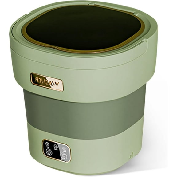 Portable Washing Machine, 12l Foldable Mini Washer with with 4 Modes and Spin Basket Deep Cleaning of Underwear Baby Clothes and Small Clothes for Apartments Dorm RV Travel Hotel Laundry