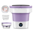 thumbnail image 1 of Portable Washing Machine 16L Large Capacity, Upgraded Portable Washer with 3 Cleaning Modes, Deep Cleaning Small Washer for Travel, Camping, Apartments, Dorms, Hotels (Purple), 1 of 7