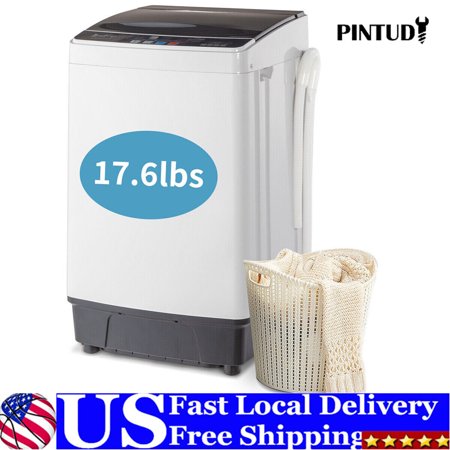 Portable Washing Machine 17.6lb Capacity Full-Automatic Compact Washer US