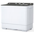 thumbnail image 1 of Portable Washing Machine 26Lbs Mini Compact Twin Tub Washing Machine Laundry Washer(18Lbs) & Spinner(8Lbs) with Built-in Gravity Drain Pump,Low Noise and Easy Store for Apartment,Dorms,RV Camping, 1 of 8
