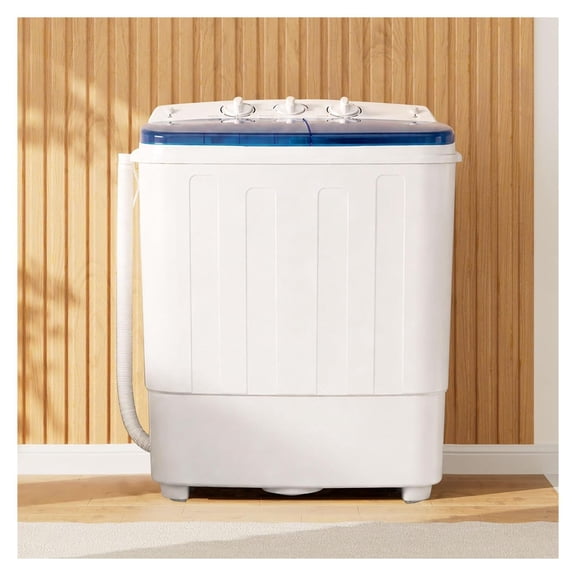 Portable Washing Machine 3.8 lbs Capacity 25.3 Lbs Compact Single Tub Washer Spin Dryer Combo for Apartments RVs Dorms Lightweight Easy Setup No Installation Needed