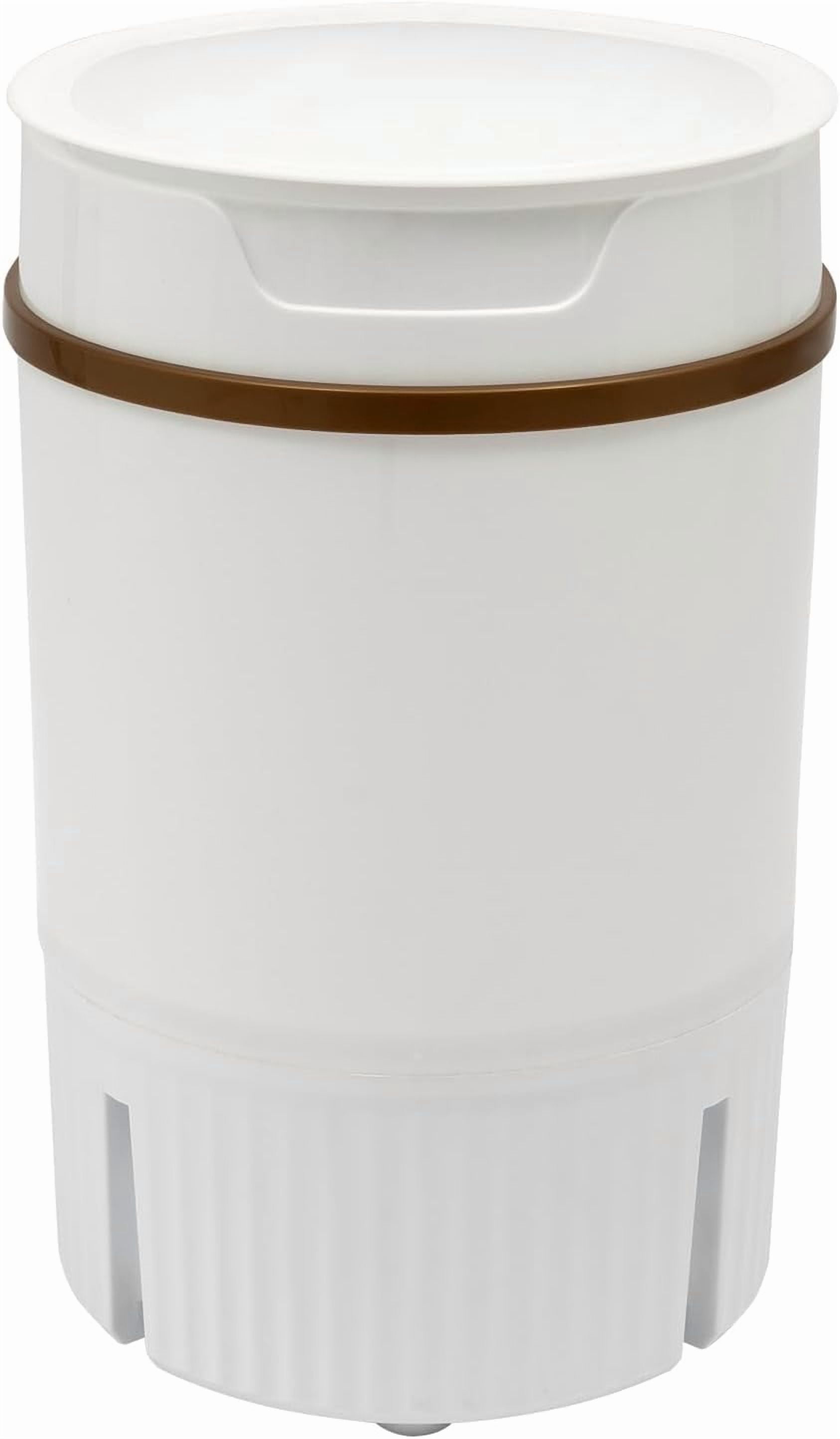Portable Washing Machine – 4.5L Mini Washer with Spinner, 260W Compact Laundry Washer, Semi-Automatic Single Tub Washer for Camping, RV, Portable Washer for Small Loads, IPX4 Waterproof (White)