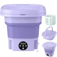 thumbnail image 1 of Portable Washing Machine, 8L High Capacity Mini Washer with 3 Modes Deep Cleaning, Foldable Washing Machine For Baby Clothes, Towels (Purple), 1 of 6